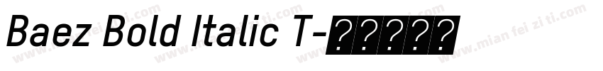 Baez Bold Italic T字体转换